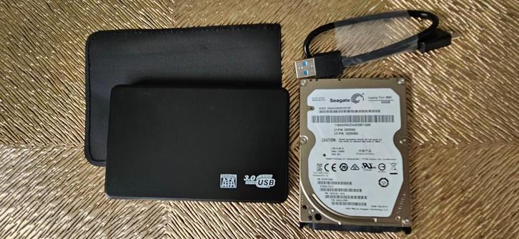 100% Ok HDD 500 GB Nieuwe Case USB 3.0 Compleet Incl kabel, Computers en Software, Harde schijven, Gebruikt, Desktop, Extern, HDD