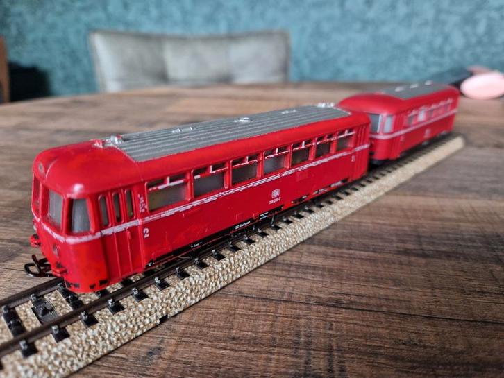 Marklin H0 Railbus 3016 + Bijwagen 4018, Hobby en Vrije tijd, Modeltreinen | H0, Gebruikt, Wisselstroom, Märklin, Ophalen of Verzenden