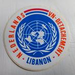 Sticker.  Nederlands VN Detachement.    Libanon., Verzamelen, Ophalen of Verzenden, Zo goed als nieuw
