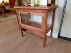 Theekastje met afneembaar dienblad en facet geslepen glas, Huis en Inrichting, Ophalen, Gebruikt