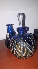 parfumflakon en vaasje malta mdina glass, Antiek en Kunst, Antiek | Glas en Kristal, Ophalen of Verzenden