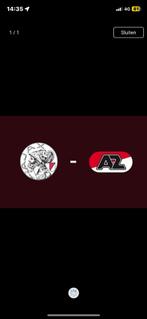 Ajax - AZ, Losse kaart, Eén persoon, Oktober