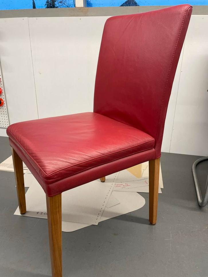 Hülsta Leren Eetkamerstoel, Antiek en Kunst, Antiek | Meubels | Stoelen en Banken, Ophalen