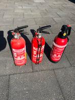 Partij van 3 Brandblussers - Paraat inclusief ophanging, Doe-het-zelf en Verbouw, Alarmsystemen, Ophalen of Verzenden, Gebruikt