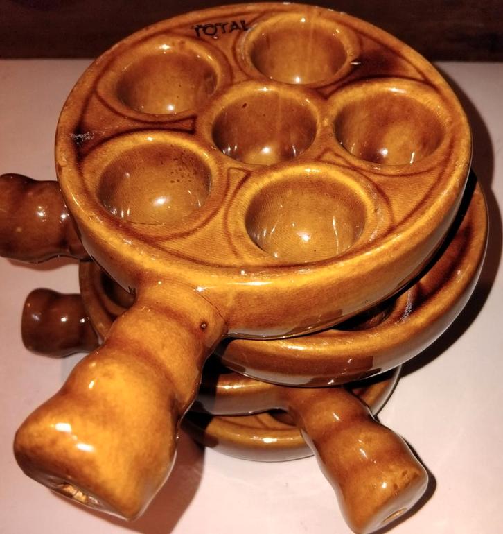Escargot Borden - Set van 4, Huis en Inrichting, Keuken | Keukenbenodigdheden, Gebruikt, Ophalen of Verzenden
