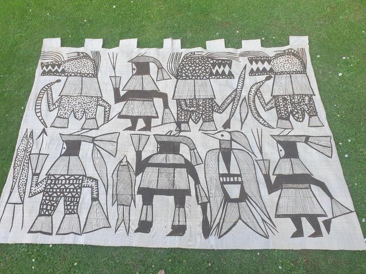 Vintage Afrikaans modderdoek, Ivoorkust, Antiek en Kunst, Kunst | Niet-Westerse kunst, Ophalen of Verzenden