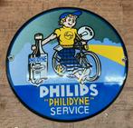 Emaille bordje PHILIPS formaat deurpostje, Verzamelen, Ophalen of Verzenden, Gebruikt, Reclamebord