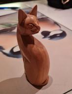Mooie houten poes / kat, Ophalen of Verzenden, Zo goed als nieuw, Dier