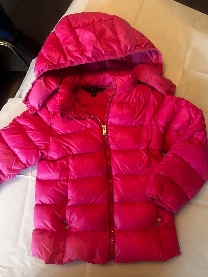 Ralph Lauren meisjes winterjas in roze, 6 jaar, Kinderen en Baby's, Kinderkleding | Maat 116, Zo goed als nieuw, Meisje, Jas, Ophalen of Verzenden