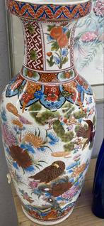 Vintage Japanse vaas met vogelmotieven, Antiek en Kunst, Ophalen of Verzenden
