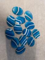 Blauwe agaat cabochons, Hobby en Vrije tijd, Kralen en Sieraden maken, Ophalen of Verzenden, Zo goed als nieuw
