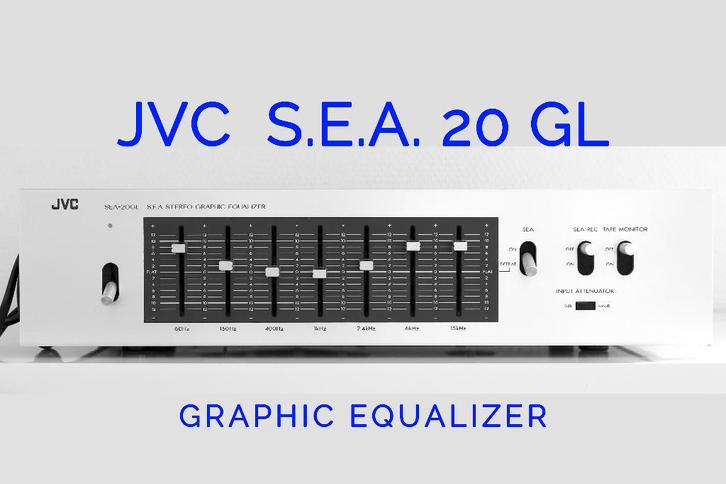 vintage JVC S.E.A. Graphic Equalizer, Audio, Tv en Foto, Versterkers en Receivers, Zo goed als nieuw, Stereo, 120 watt of meer