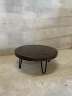 Ronde epoxy salontafel bijzettafel zwart koperkleurig, Epoxy, Rond, Nieuw, Cralini