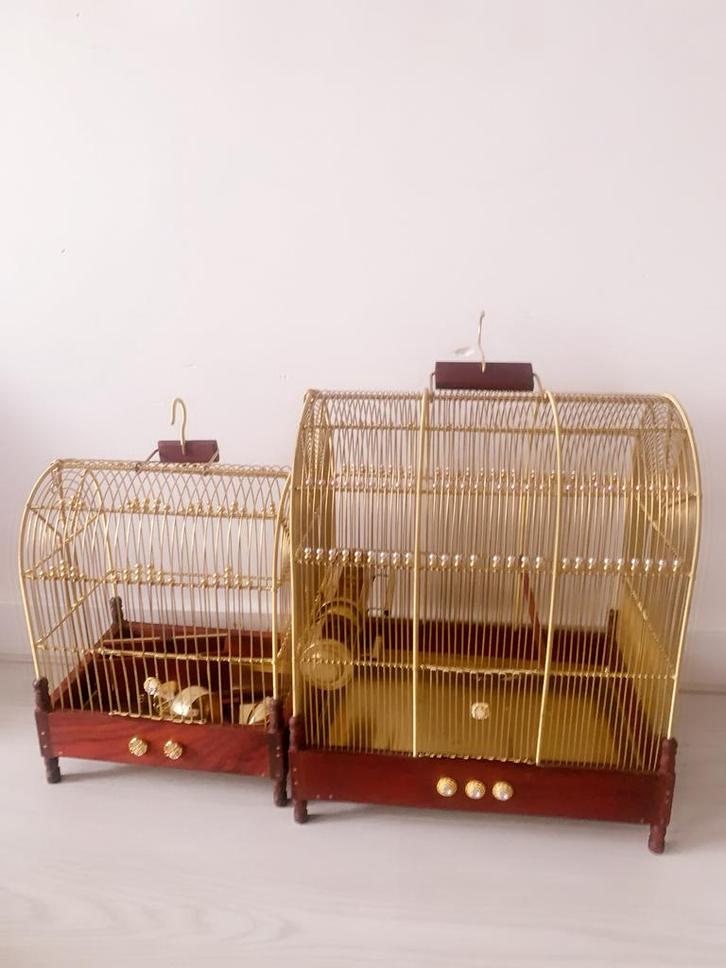 Zang kooi Brass putter kooi handgemaakt 100%brass parva kooi, Dieren en Toebehoren, Vogels | Hokken en Kooien, Nieuw, Vogelkooi