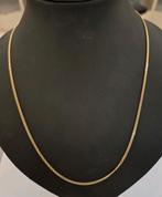 14 karaats gouden gourmet schakel ketting 60cm geelgoud, Verstelbaar, Ophalen of Verzenden, Zo goed als nieuw, Goud