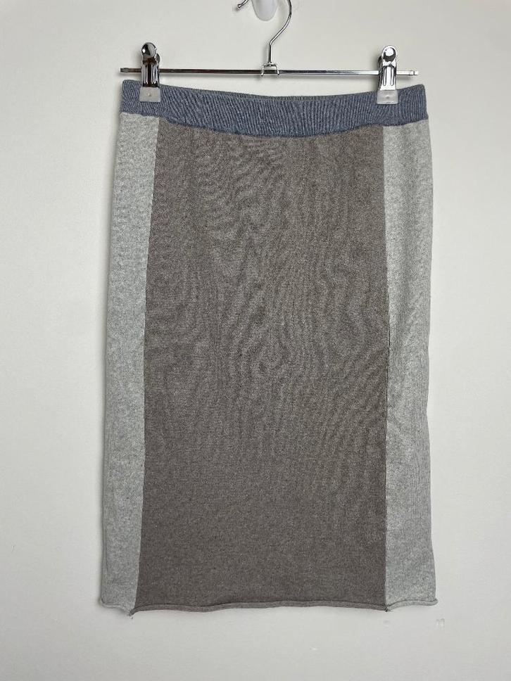 Humanoid rechte kokerrok colorblock stretch XS grijs bruin, Kleding | Dames, Rokken, Zo goed als nieuw, Maat 34 (XS) of kleiner