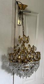 Vintage Palwa kristallen kroonluchter Hollywood regency 60’s, Ophalen of Verzenden, Zo goed als nieuw