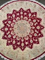 Round Perzisch Tabriz Tapijt 150 Ø (diameter), Wol, Rond, Ophalen of Verzenden, Zo goed als nieuw