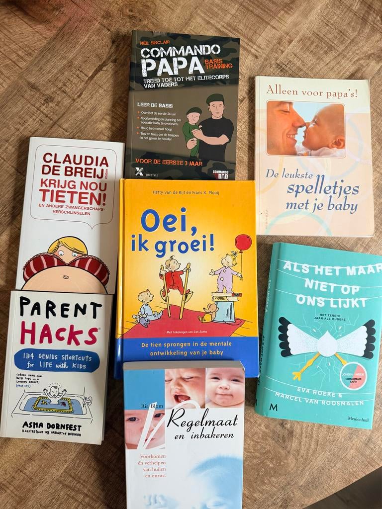 Babyboeken Pakket - Alles voor kersverse ouders!, Ophalen, Zo goed als nieuw, Zwangerschap en Bevalling