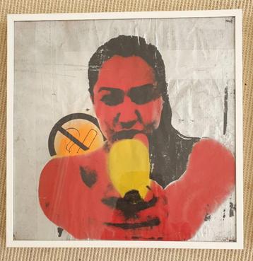 Artwork Chris Catme - Pop Art - mixed media beschikbaar voor biedingen