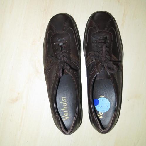 Bruine leren veterschoenen, mt 40,5 is 7, Verhulst, nieuw, Kleding | Dames, Schoenen, Zo goed als nieuw, Overige typen, Bruin