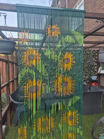 Bamboe Gordijn met Zonnebloemen beschikbaar voor biedingen
