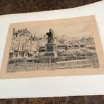 Pentekening Erasmus Rotterdam, Antiek en Kunst, Ophalen of Verzenden