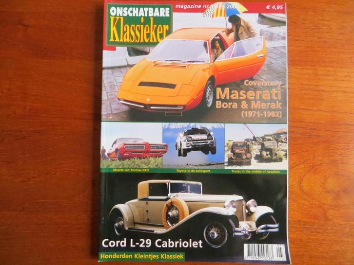 Onschatbare klassieker 5 2007 Maserati Bora Merak ('71-'82), Boeken, Auto's | Folders en Tijdschriften, Nieuw, Ophalen of Verzenden