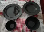 Grijs servies Ikea zgan, Ophalen, Overige typen, Zo goed als nieuw, Effen