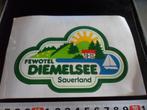 sticker Duitsland Fewotel DIEMELSEE Sauerland, Verzamelen, Ophalen, Zo goed als nieuw, Bedrijf of Vereniging