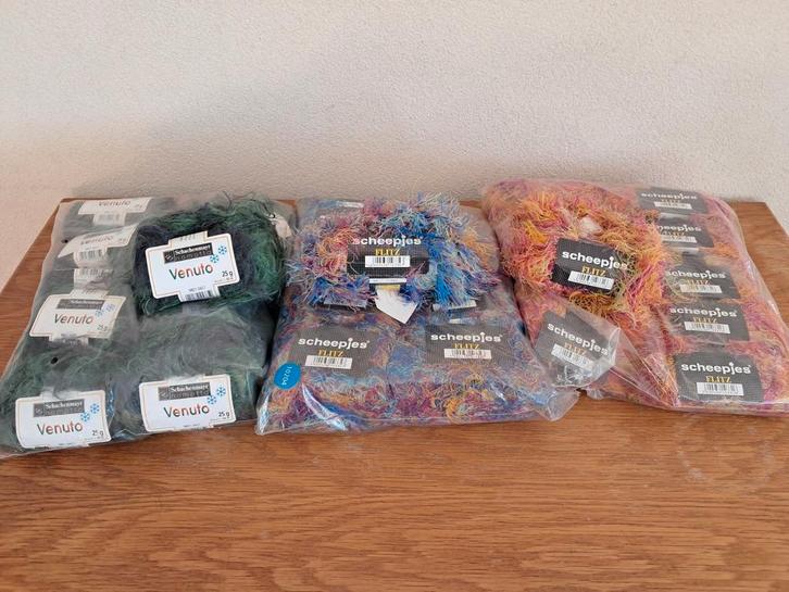 Verschillende bollen garen van Scheepjes en van Venuto., Hobby en Vrije tijd, Breien en Haken, Nieuw, Breien, Wol of Garen, Ophalen of Verzenden