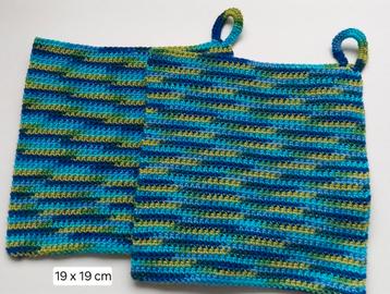 Gondas Creaties pannenlappen verschillende kleurencombinatie beschikbaar voor biedingen