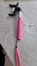 selfiestick roze uitschuifbaar, Overige typen, Gebruikt, Ophalen of Verzenden