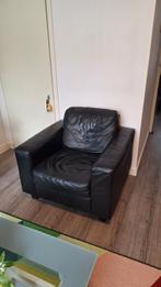 Ikea Leren bankjes 3 stuk, Huis en Inrichting, Zitzakken, Ophalen, Zo goed als nieuw, Zwart