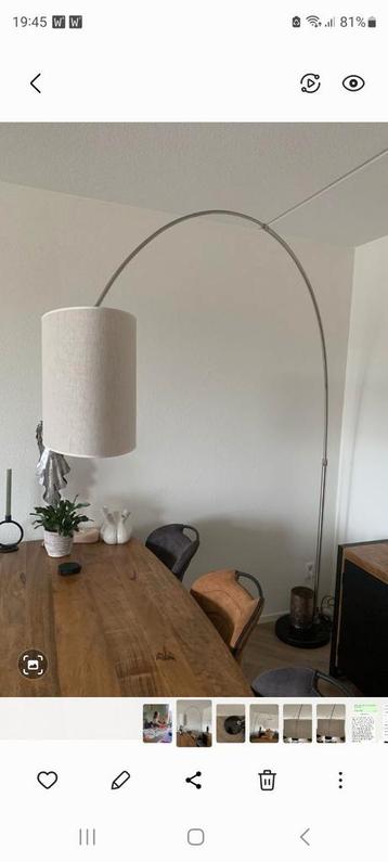 Booglamp inclusief ovale kap merk Light and Living