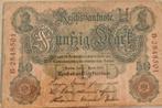 Reichsbanknote 50 Mark 1910 - Duitsland, Ophalen of Verzenden, Duitsland, 100 euro