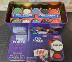 Pro Poker Texas Hold'em Pokerset - zgan, Hobby en Vrije tijd, Gezelschapsspellen | Bordspellen, Vijf spelers of meer, Ophalen of Verzenden