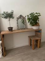 Sidetable plus nachtkastje, Huis en Inrichting, Tafels | Sidetables, Ophalen, Zo goed als nieuw, 25 tot 50 cm, Rechthoekig