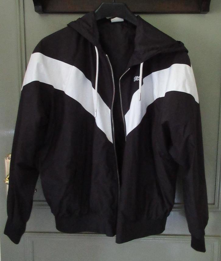 Jack Snipes zwart wit jack, maat S, Kleding | Heren, Jassen | Winter, Zo goed als nieuw, Maat 46 (S) of kleiner, Zwart, Verzenden