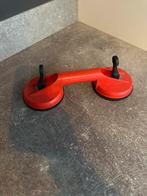 Glaszuiger / Tegelzuiger - Dubbele Zuignap, Doe-het-zelf en Verbouw, Ophalen of Verzenden, Gebruikt, Glasplaat, Minder dan 80 cm