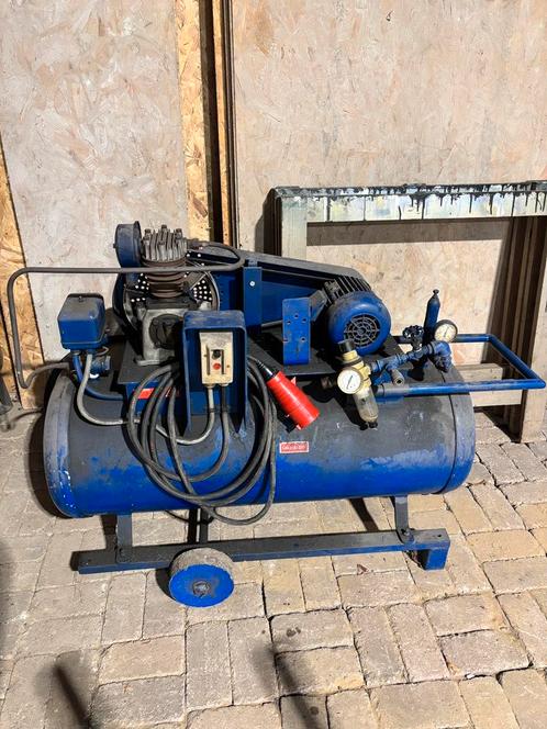 Compressor 1,1kw 380volt, Doe-het-zelf en Verbouw, Compressors, Gebruikt, 6 tot 10 bar, Ophalen