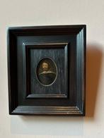 17e eeuws miniatuur portret op koper., Antiek en Kunst, Kunst | Schilderijen | Klassiek, Ophalen of Verzenden