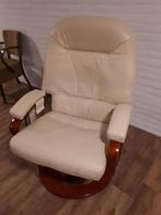 Leren Fauteuil, Ophalen, Gebruikt, 75 tot 100 cm, Modern