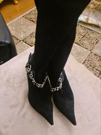 Echt Leer Larzen, Ophalen of Verzenden, Zo goed als nieuw, Zwart