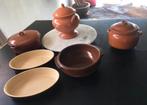 Diverse mooie vintage terracotta pannen schalen & potten, Overige materialen, Ophalen of Verzenden, Zo goed als nieuw, Keramische plaat