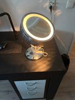 Carmen spiegel vergroot met verlichting, Ophalen of Verzenden, Zo goed als nieuw, Zilver, Gehele gezicht