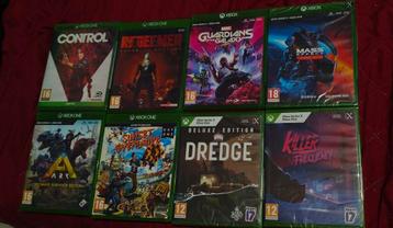 8 Xbox one games waarvan 4 nog in seal beschikbaar voor biedingen