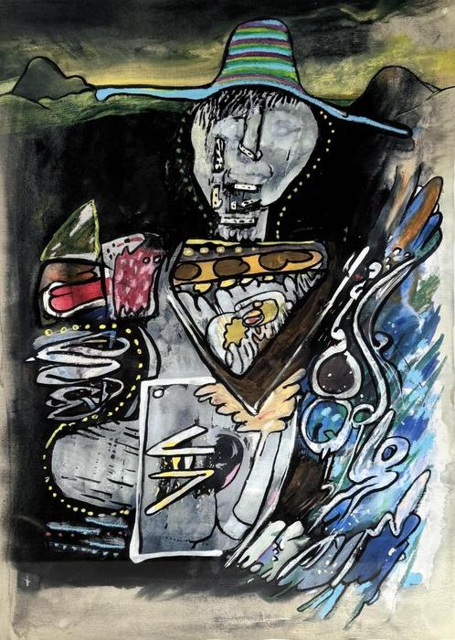 Litho, Hugo Claus, Antiek en Kunst, Kunst | Litho's en Zeefdrukken, Ophalen of Verzenden
