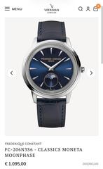 Frederique Constant - FC-206N3S6, Sieraden, Tassen en Uiterlijk, Horloges | Heren, Overige merken, Overige materialen, Leer, Polshorloge