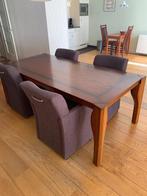 Eettafel en salontafel, Huis en Inrichting, Ophalen, Gebruikt, 50 tot 100 cm, 150 tot 200 cm